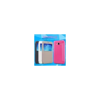 Pouzdro na mobilní telefon Nillkin Sparkle S-View Pouzdro pro Samsung J500 Galaxy J5 GOLD zlatá barva
