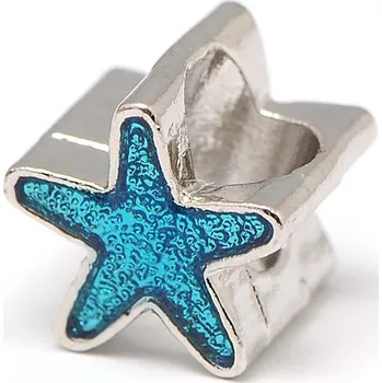 Korálek Korálek mořská hvězdice kovový - TOPBEADS