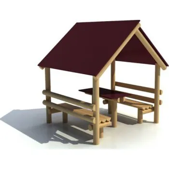 Dětský domeček Domeček s lavičkami a stolem
