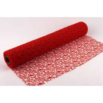 Stuha Dekorativní tkanina Big spider 50cm x 4,6m TM. ORANŽOVÁ