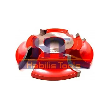 Příslušenství k frézce Zaoblovací fréza čtvrtkruhová vydutá R12, 125x21x30 horní braní