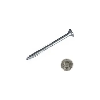 Spojovací materiál Vrut samořezný 5,0x60mm bílý ZN 200ks T25 Z2