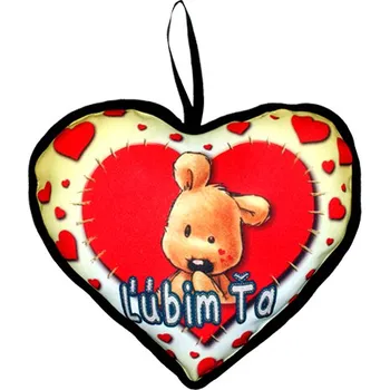 Polštář Polštář se štěnětem - malé srdíčko SK