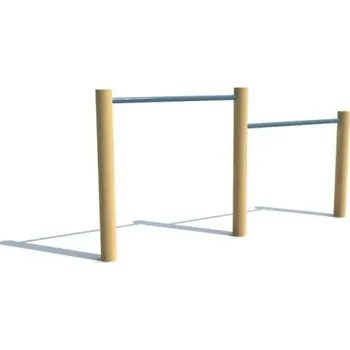 Dvojitá hrazda, výška hrazd 0,8 a 1,0 m