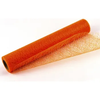 Stuha Dekorativní tkanina Fibre 39cm x 9,1m ORANŽOVÁ