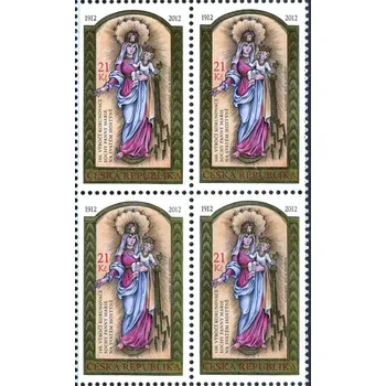 Poštovní známka Česká pošta (2012) č. 725 ** - Česká republika - 4-bl - 100. výročí korunovace sochy Panny Marie na Svatém ...