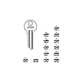 Klíč Polotovar klíče FB-12 4102/32