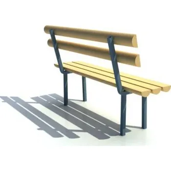 Zahradní lavice Lavička s kovovou konstrukcí, délka 1,5 m