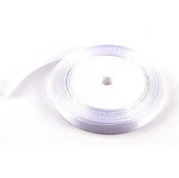 Stuha Stuha saténová 1cm x 23m 1 BÍLÁ