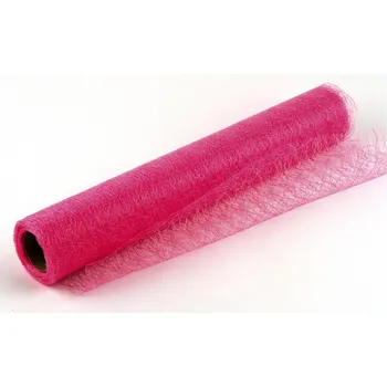 Stuha Dekorativní tkanina Fibre 39cm x 9,1m RŮŽOVÁ