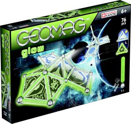 Geomag Galileo Glow 76 Pezzi – Set Costruzioni Magnetiche Con Aste Luminescenti