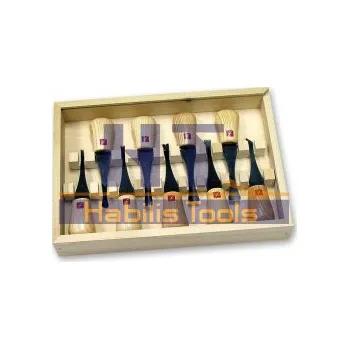 Dláto SADA řezbářských dlát FLEXCUT FR405 - 9 ks (dřevěná krabice)