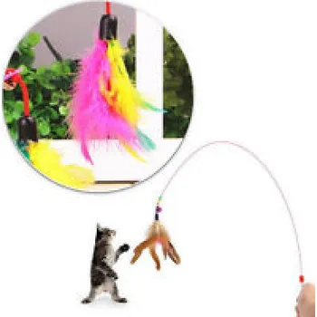 Hračka pro kočku Hračka pro kočku mávátko s peřím