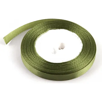 Stuha Stuha saténová 1cm x 23m 55 TOPOLOVĚ ZELENÁ