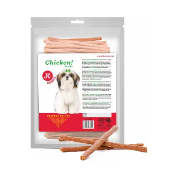 Pamlsek pro psa JK ANIMALS Meat Snack Chicken Sticks sušené kuřecí tyčinky 500 g