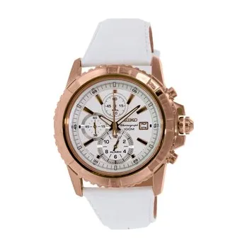 Hodinky Seiko SNAE12 White Calf Skin