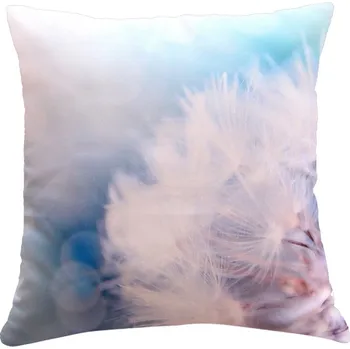 Polštář Polštář MODRÁ PAMPELIŠKA 40x40 cm fototisk motiv pampelišky MyBestHome Varianta: Povlak na polštář, 40x40 cm