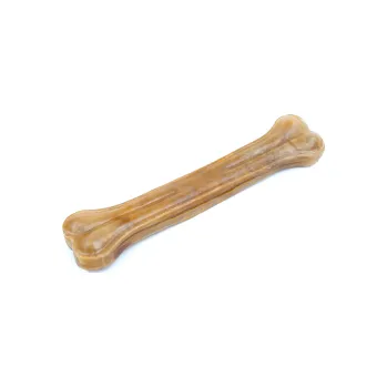Pamlsek pro psa JK Animals Lisovaná kost z buvolí kůže 25 cm, přírodní pamlsek