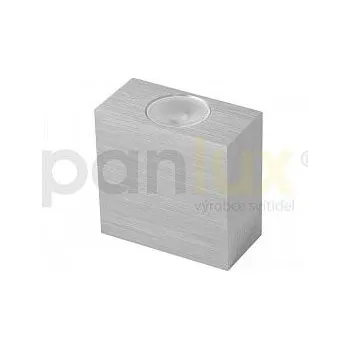 LED lišta Dekorativní svítidlo nástěné LED VARIO DOUBLE 2LED 2x3W(700mA) stříbrné teplá bílá Panlux Panlux V2/NBT