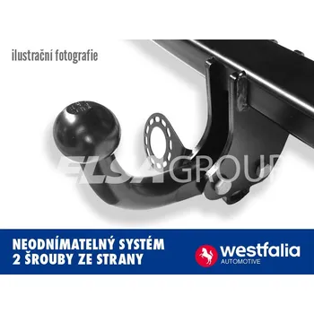 Tažné zařízení Tažné zařízení Škoda Roomster 2010-2015 , pevný čep 2 šrouby, Westfalia