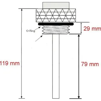 Domácí teploměr Teploměr oleje Harley Davidson