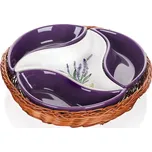 Banquet Mísa v košíku Lavender 23 cm, 4…