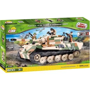 Stavebnice COBI COBI Wordl War II 2480 PzKpfw VI B Tiger II Konigstiger