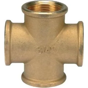 Fitinka GEOS AGT Mosazný kříž s vnitřními závity 1"