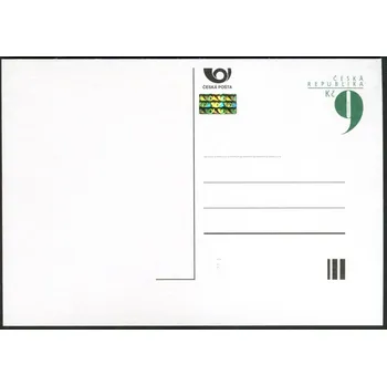 Poštovní známka Česká pošta (2001) CDV 64A ** - Devítka