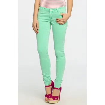 Dámské džíny Dámské zelinkavé kalhoty - vel. XL