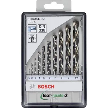 Vrták Bosch Robust Line HSS-G, 10dílná 2607010535