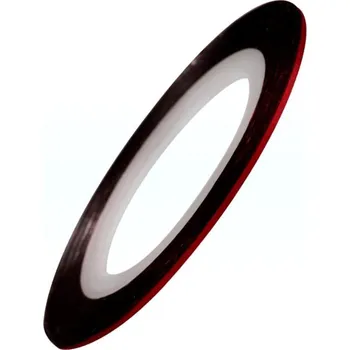 Umělé nehty Samolepicí zdobící páska, červená