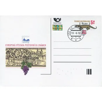 Poštovní známka Česká pošta (2002) CDV 73 O - Evropská výstava poštovních známek Brno 2005 - 5,40 Kč - razítko