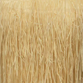 Šifon béžový, vzor třásně, š.145