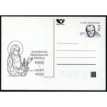 Poštovní známka Česká pošta (1995) CDV 9 ** - Návštěva papeže Jana Pavla II. - Svatořečení blahoslavené Zdislavy