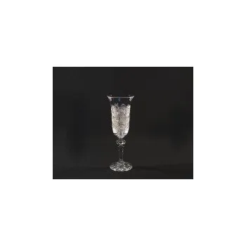 Sklenice Tom Crystal Bohemia Šampaňská flétna Laura křišťálová broušená 02116/57001/150 150ml. 6ks.
