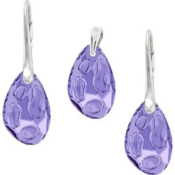 Souprava šperků Stříbrná souprava Radiolarian Tanzanite (Dámská stříbrná souprava šperků)