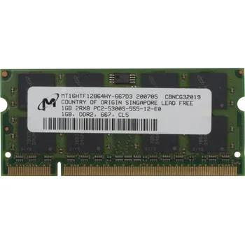 Operační paměť Micron DDR2 1GB 667 MHz MT16HTF12864HY-667D3