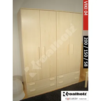Šatní skříň skříňová sestava z masivu - sestava skříní VIKI 04 (skříňová sestava z masivu)