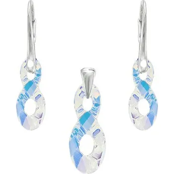 Souprava šperků Stříbrná souprava Infinity AB (Dámská stříbrná souprava šperků)