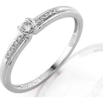 Prsten Klenoty Budín Zásnubní zlatý diamantový prsten posetý diamanty 11ks vel.49 3860829 (Klenoty Budín Zásnubní zlatý diamantový prsten posetý diamanty 11ks vel.49 P446 SKLADEM 3860829)