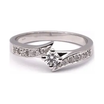 Prsten Zásnubní diamantový prsten s přírodními diamanty 585/3,41 gr J-20113-11 POŠTOVNÉ ZDARMA! (J-20113-11)