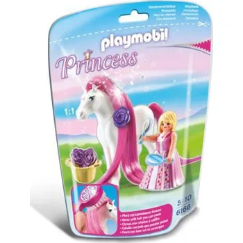 Stavebnice Playmobil Playmobil 6166 Princezna Rosalie s koněm