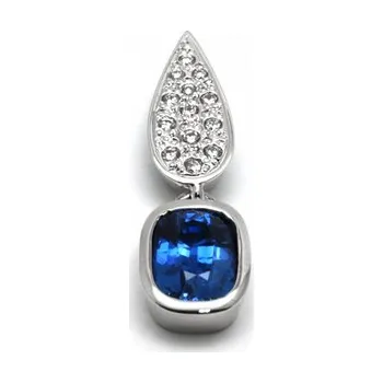 Prsten Diamantový zlatý přívěsek s přírodním modrým safírem 585/2,56 gr J-21368-12 POŠTOVNÉ ZDARMA! (J-21368-12)