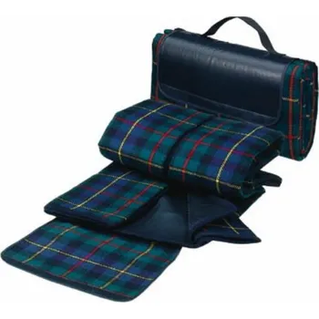 Pikniková deka Rekl Pikniková deka s PVC stranou - zelená kostkovaná