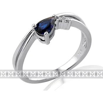 Prsten Klenoty Budín Diamantový prsten se safírem - 1 ks 0,56ct - modrý safír 3860129-0-53-92 (Klenoty Budín Diamantový prsten se safírem - 1 ks 0,56ct - modrý safír 3860129-0-53-92 )