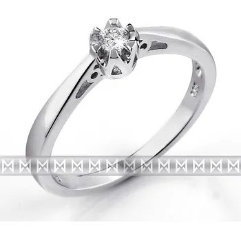 Prsten Klenoty Budín Luxusní zásnubní diamantový prsten z bílého zlata 3861310 (Klenoty Budín Luxusní zásnubní diamantový prsten z bílého zlata 3861310)