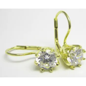 Náušnice Klenoty Budín Luxusní zlaté náušnice s velkými zirkony 585/2,97gr 236040967 (Klenoty Budín Luxusní zlaté náušnice s velkými zirkony 585/2,97gr 236040967)