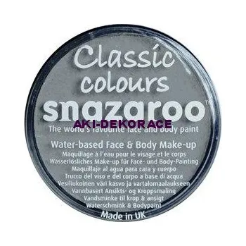 Speciální výtvarná barva Snazaroo Barva na obličej 18 ml šedá