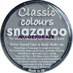 Speciální výtvarná barva Snazaroo Barva na obličej 18 ml šedá